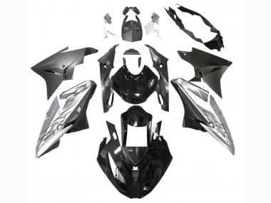 Cheap 2017-2018 BMW S1000RR Motorcycle Fairing - Silver Black