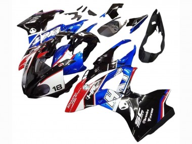 Cheap 2017-2018 BMW S1000RR Motorcycle Fairings Kits - White Blue Red Glossy Black