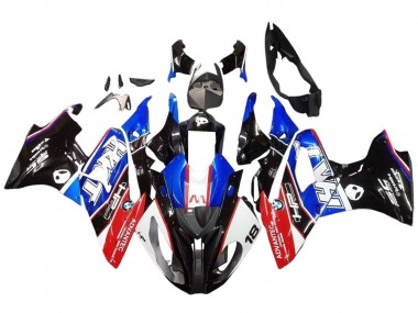 Cheap 2017-2018 BMW S1000RR Motorcycle Fairings Kits - White Blue Red Glossy Black