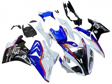 Cheap 2017-2018 BMW S1000RR Bike Fairings - White Blue Red Glossy Black