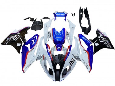 Cheap 2017-2018 BMW S1000RR Bike Fairings - White Blue Red Glossy Black