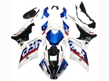 Cheap 2017-2018 BMW S1000RR Motorcycle Fairings - White Blue Red Glossy Black Tyco