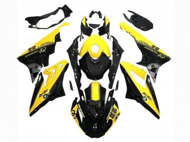 Cheap 2017-2018 BMW S1000RR Motorcycle Fairings - Yellow Black