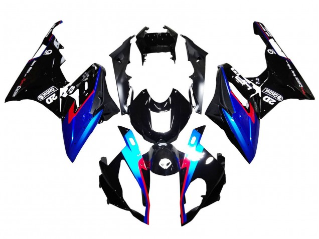 2015-2016 BMW S1000RR Motorcycle Fairings - Red Blue Black Glossy Black