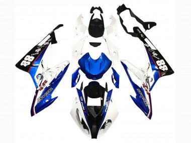 Cheap 2015-2016 BMW S1000RR Motorcycle Fairings - White Blue Black 88