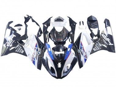 Cheap 2015-2016 BMW S1000RR Motorcycle Fairings - White Blue Black Carbon Fiber