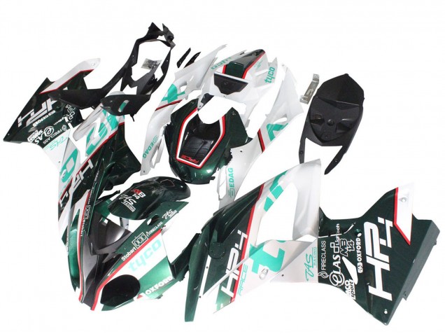 2015-2016 BMW S1000RR Motorcycle Fairings - White Green Black