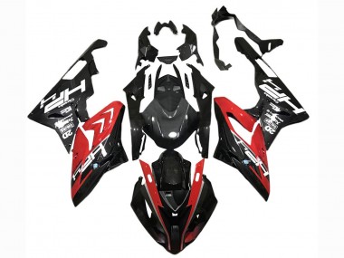 Cheap 2015-2016 BMW S1000RR Motorcycle Fairings - Red Black Carbon Fiber