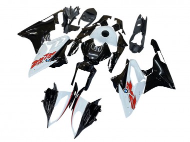 Cheap 2015-2016 BMW S1000RR Motorcycle Fairings - White Black Carbon Fiber
