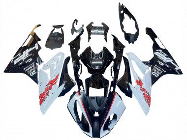Cheap 2015-2016 BMW S1000RR Motorcycle Fairings - White Glossy Black