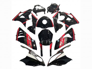 Cheap 2009-2014 BMW S1000RR Motorcycle Fairing - Red Glossy Black