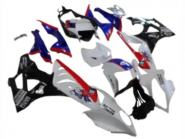 Cheap 2009-2014 BMW S1000RR Abs Fairings - White Red Blue Glossy Black