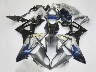 Cheap 2009-2014 BMW S1000RR Motorcycle Fairings - Silver Blue Glossy Black