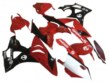 Cheap 2009-2014 BMW S1000RR Motorcycle Fairings - Red White Glossy Black