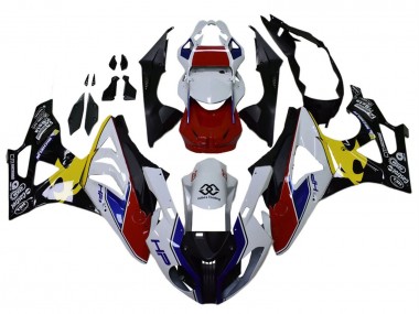 Cheap 2009-2014 BMW S1000RR Motorcycle Fairings - White Red Yellow Black Castrol