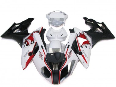 Cheap 2009-2014 BMW S1000RR Bike Fairings - White Red Glossy Black