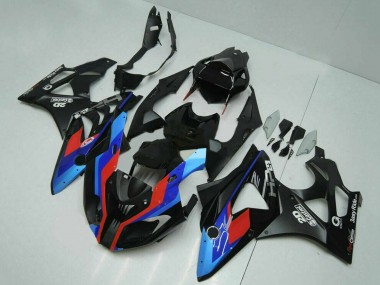 Cheap 2009-2014 BMW S1000RR Motorcycle Fairings - Blue Red Matte Black Castrol