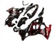 2004-2006 Suzuki GSX600F/GSX750F Motorcycle Fairings - Glossy Black Red Flame