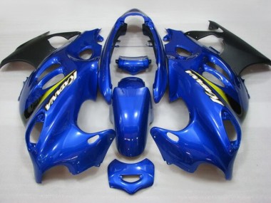 Cheap 2004-2006 Suzuki GSX600F/GSX750F Motorcycle Fairings - Blue Yellow Matte Black Katana