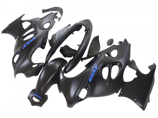 2004-2006 Suzuki GSX600F/GSX750F Motorcycle Fairings - Matte Black with Blue Logo