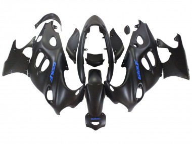 Cheap 2004-2006 Suzuki GSX600F/GSX750F Motorcycle Fairings - Matte Black with Blue Logo