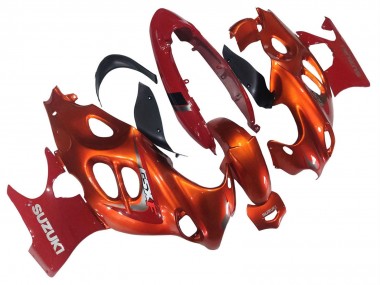 Cheap 2004-2006 Suzuki GSX600F/GSX750F Motorcycle Fairings - Burnt Orange White Logo