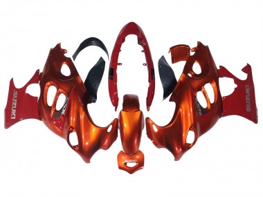 Cheap 2004-2006 Suzuki GSX600F/GSX750F Motorcycle Fairings - Burnt Orange White Logo
