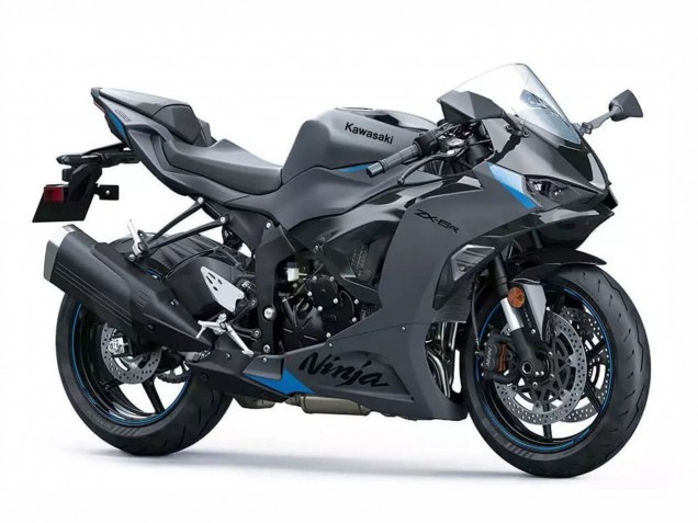 2023-2025 Kawasaki ZX6R Motorcycle Fairings - Grey Ninja