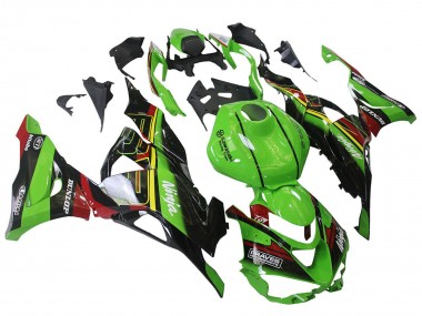 Cheap 2023-2025 Kawasaki ZX6R Motorcycle Fairings - Green Black Red Yellow Dunlop