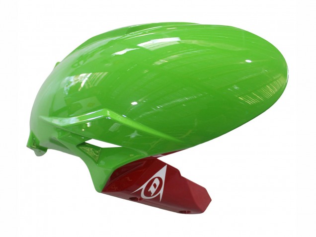 2023-2025 Kawasaki ZX6R Motorcycle Fairings - Green Black Red Yellow Dunlop