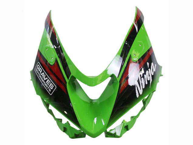 2023-2025 Kawasaki ZX6R Motorcycle Fairings - Green Black Red Yellow Dunlop