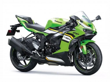 Cheap 2023-2025 Kawasaki ZX6R Motorcycle Fairings - Green White Black Ninja