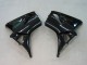 2003-2004 Honda CBR600RR Motorcycle Fairings - Glossy Black Red Decals