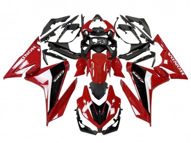 Cheap 2022-2023 Honda CBR500R Motorcycle Fairing - Red White Black