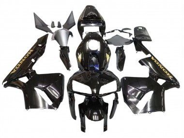 Cheap 2005-2006 Honda CBR600RR Motorcycle Fairings - Black with Gold Logo