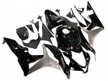 Cheap 2007-2008 Honda CBR600RR Motorcycle Fairing Kits - Silver Glossy Black