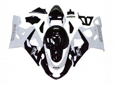 Cheap 2004-2005 Suzuki GSXR 600 / GSXR 750 Motorcycle Fairings - White Black