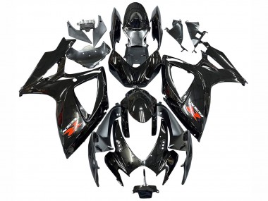 Cheap 2006-2007 Suzuki GSXR 600 / GSXR 750 Motorcycle Fairings - Glossy Black Silver Red