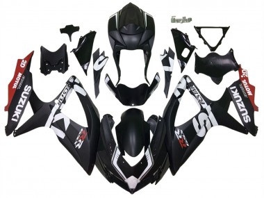 Cheap 2008-2010 Suzuki GSXR 600 / GSXR 750 Motorcycle Fairings - Matte Black Red White