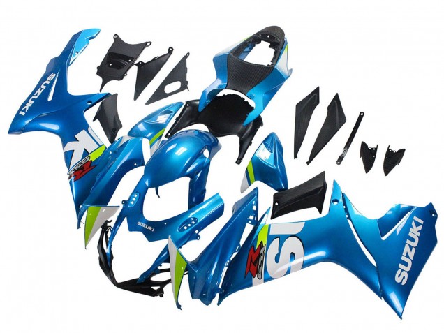 2011-2024 Suzuki GSXR 600 / GSXR 750 Motorcycle Fairings - Light Blue Green White Red