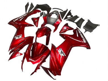 Cheap 2011-2024 Suzuki GSXR 600 / GSXR 750 Motorcycle Fairings - Red White Decal