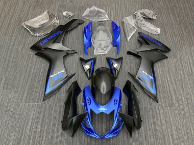Cheap 2011-2024 Suzuki GSXR 600 / GSXR 750 Motorcycle Fairing Kits - Blue Matte Black