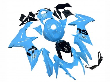 Cheap 2011-2024 Suzuki GSXR 600 / GSXR 750 Motorcycle Fairings - Light Blue Black