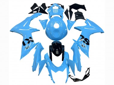 Cheap 2011-2024 Suzuki GSXR 600 / GSXR 750 Motorcycle Fairings - Light Blue Black