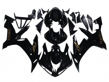 Cheap 2004-2006 Yamaha YZF 1000 R1 Motorcycle Fairings - Glossy Black Gold Decals