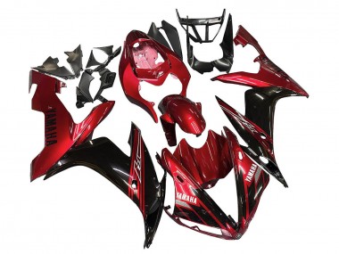 Cheap 2004-2006 Yamaha YZF 1000 R1 Motorcycle Fairings - Red Glossy Black