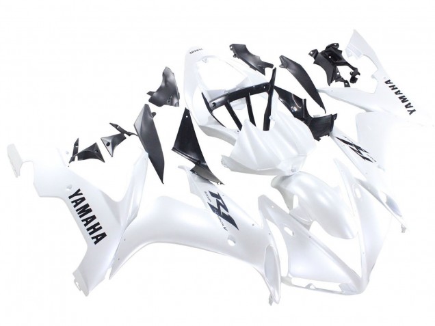 2004-2006 Yamaha YZF 1000 R1 Motorcycle Fairings - Pearl White Black Decals