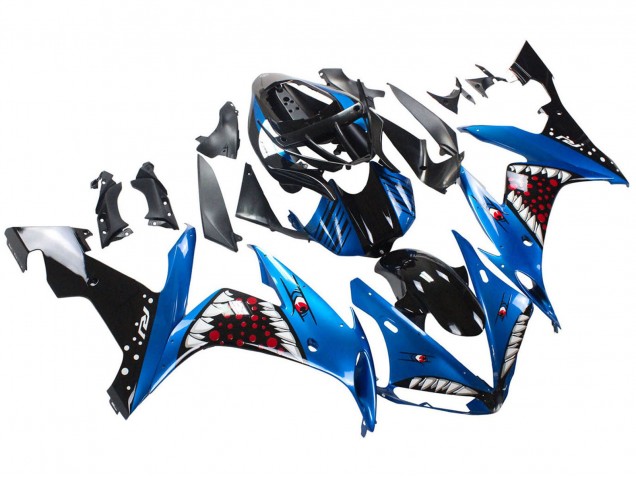 2004-2006 Yamaha YZF 1000 R1 Motorcycle Fairings - Blue Black Red White Shark