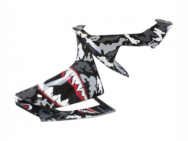 2007-2008 Yamaha YZF 1000 R1 Motorcycle Fairings - Grey White Camouflage Shark