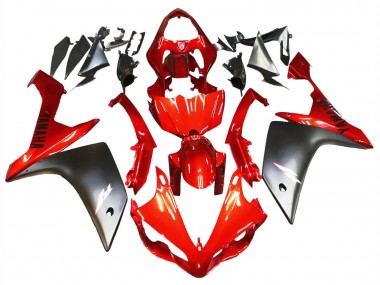 Cheap 2007-2008 Yamaha YZF 1000 R1 Motorcycle Fairing - Red Matte Black
